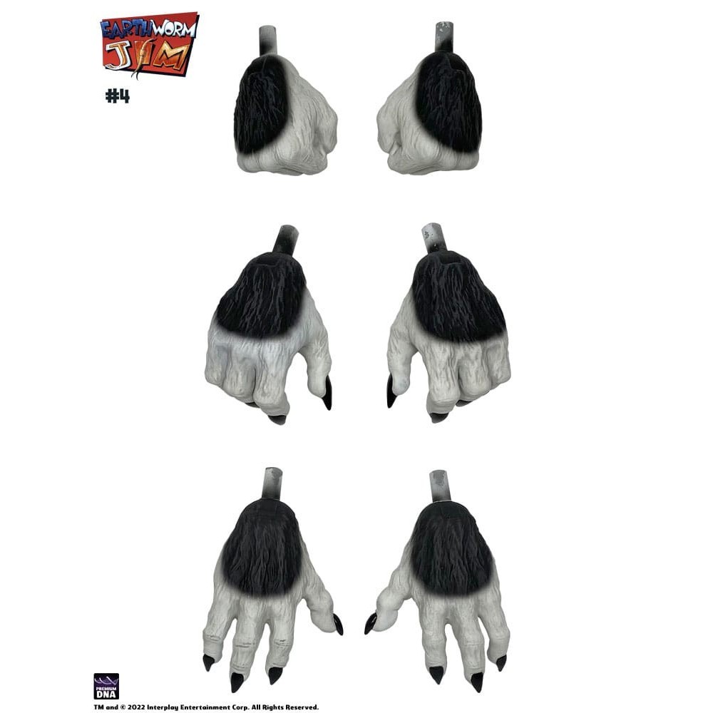 PREMIUM DNA TOYS EARTHWORM JIM BOB THE KILLER GOLDFISH AND FOUR WAVE 1 ACTION FIGURE