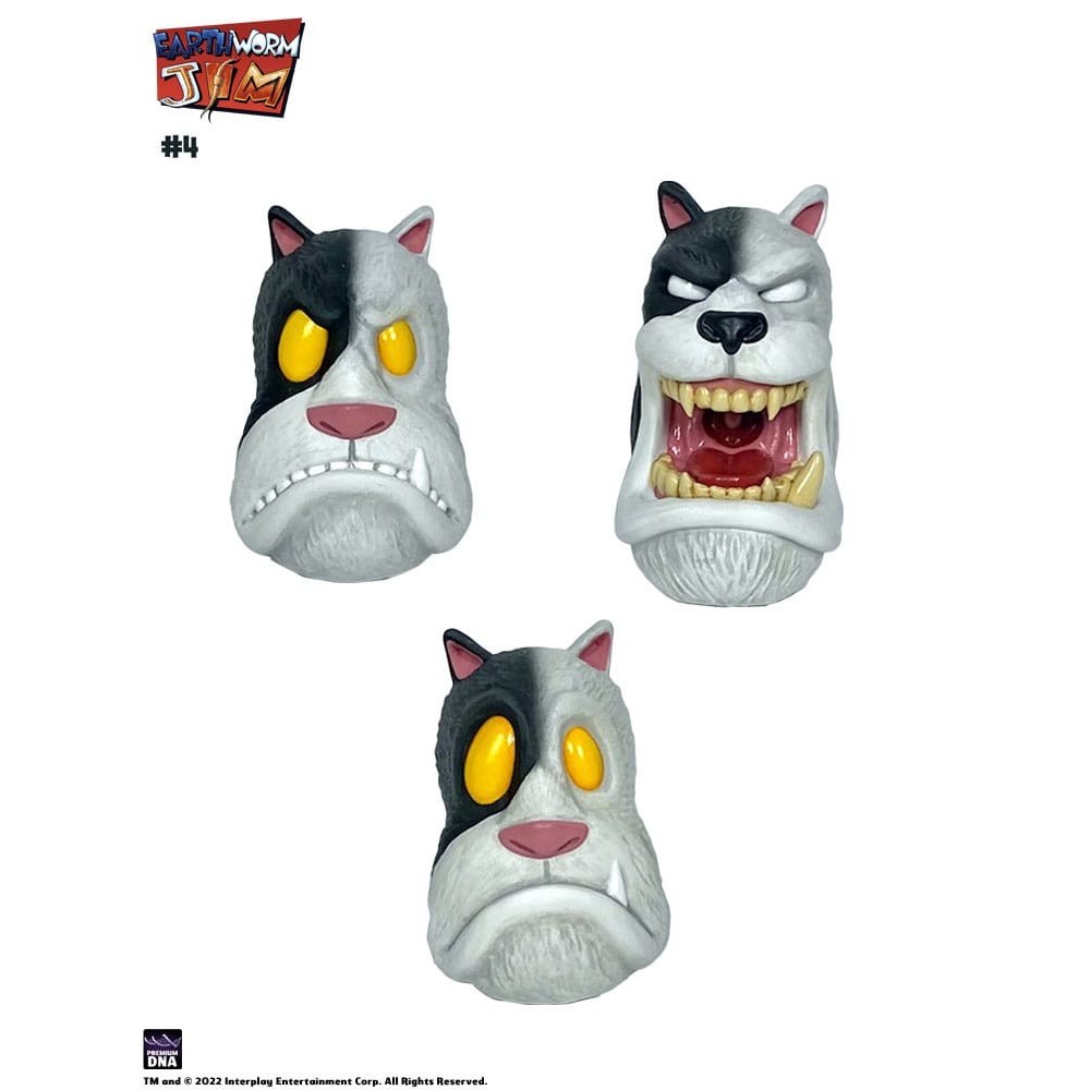 PREMIUM DNA TOYS EARTHWORM JIM BOB THE KILLER GOLDFISH AND FOUR WAVE 1 ACTION FIGURE