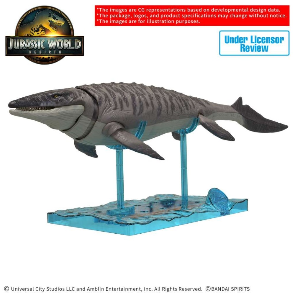 BANDAI PLANNOSAURUS JURASSIC WORLD REBIRTH MOSASAURUS PVC MODEL KIT