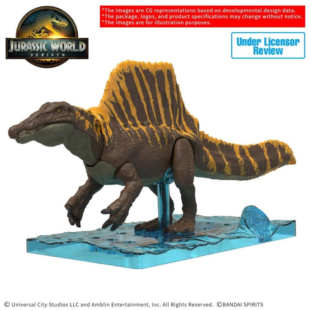 PLANNOSAURUS JURASSIC WORLD REBIRTH SPINOSAURUS MODEL KIT ACTION FIGURE BANDAI