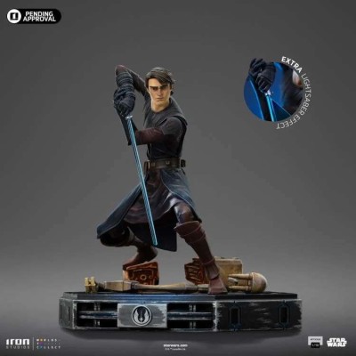 STAR WARS THE CLONE WARS ANAKIN SKYWALKER ART SCALE 1/10 STATUA FIGURE IRON STUDIOS