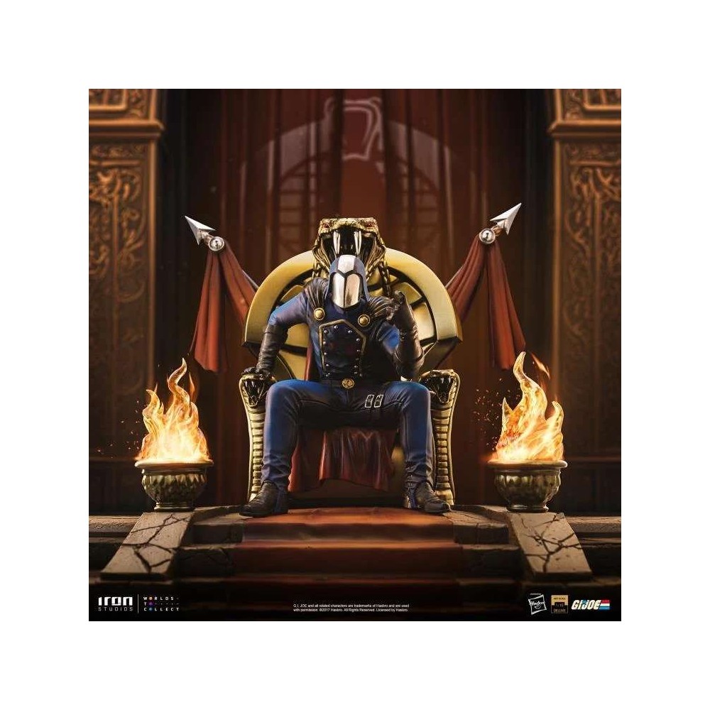 IRON STUDIOS G.I. JOE COBRA COMMANDER ART SCALE 1/10 RESIN STATUE FIGURE