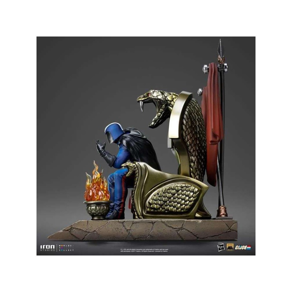 IRON STUDIOS G.I. JOE COBRA COMMANDER ART SCALE 1/10 RESIN STATUE FIGURE