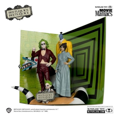 MC FARLANE BEETLEJUICE 2 MOVIE MANIACS BEETLEJUICE 4-PACK PVC ACTION FIGURES