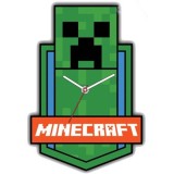 KIDS LICENSING MINECRAFT CREEPER LARGE WALL CLOCK 50CM