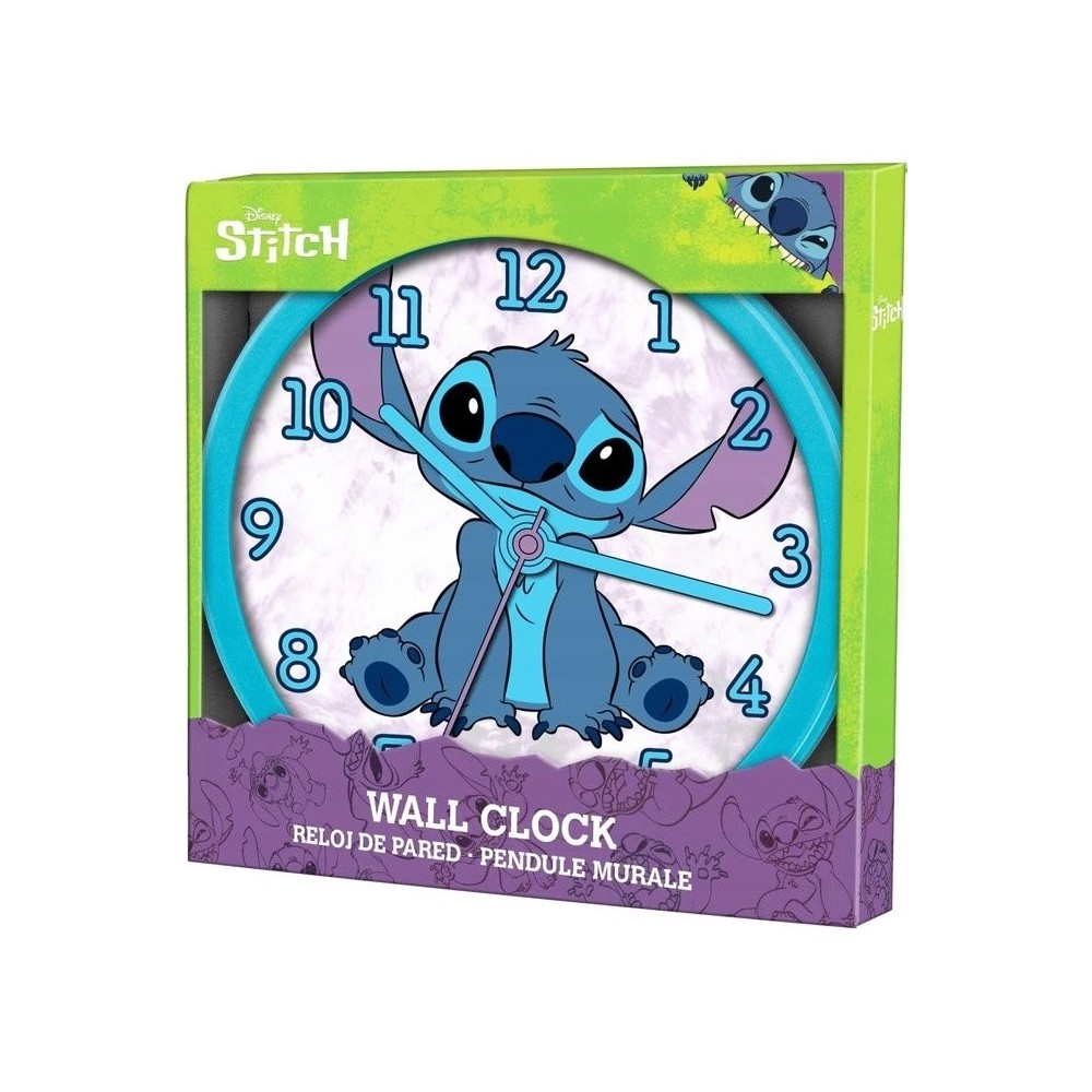 DISNEY STITCH OROLOGIO DA MURO 25CM KIDS LICENSING