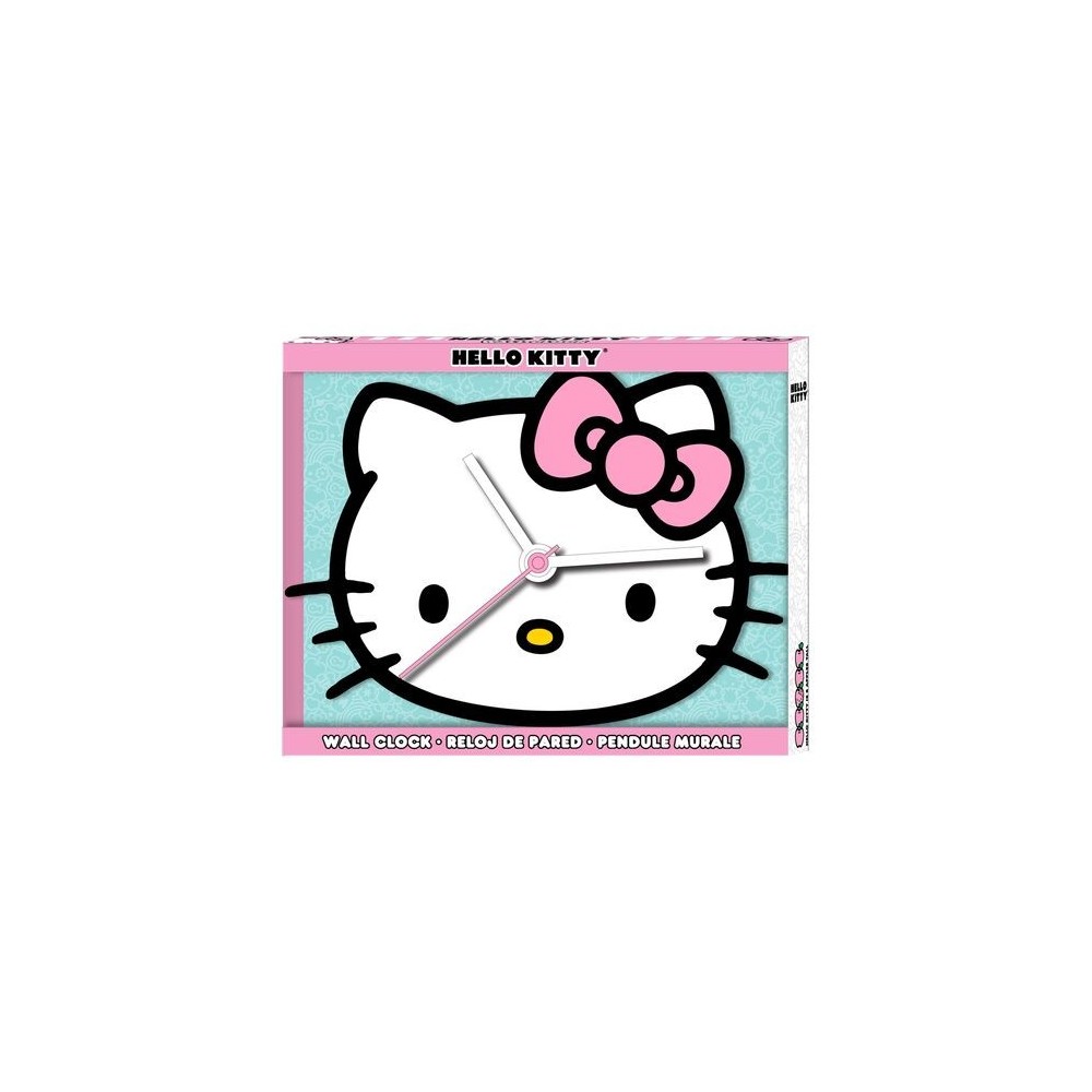 KIDS LICENSING HELLO KITTY LARGE WALL CLOCK 50CM