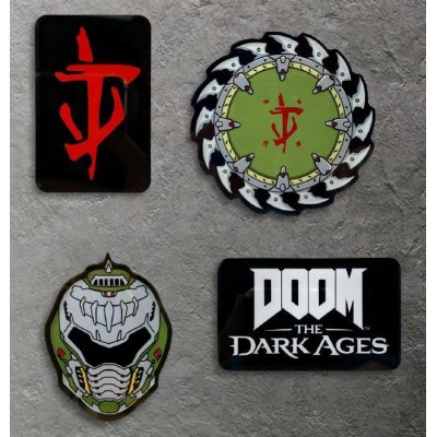 DEVPLUS DOOM THE DARK AGES MAGNET SET ICONS
