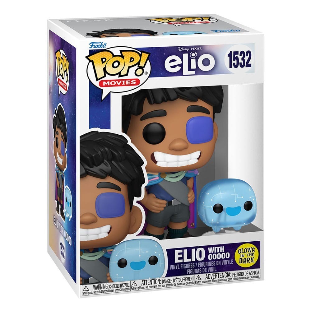 FUNKO POP! PIXAR ELIO WITH OOOOO GLOW IN THE DARK BOBBLE HEAD KNOCKER FIGURE FUNKO