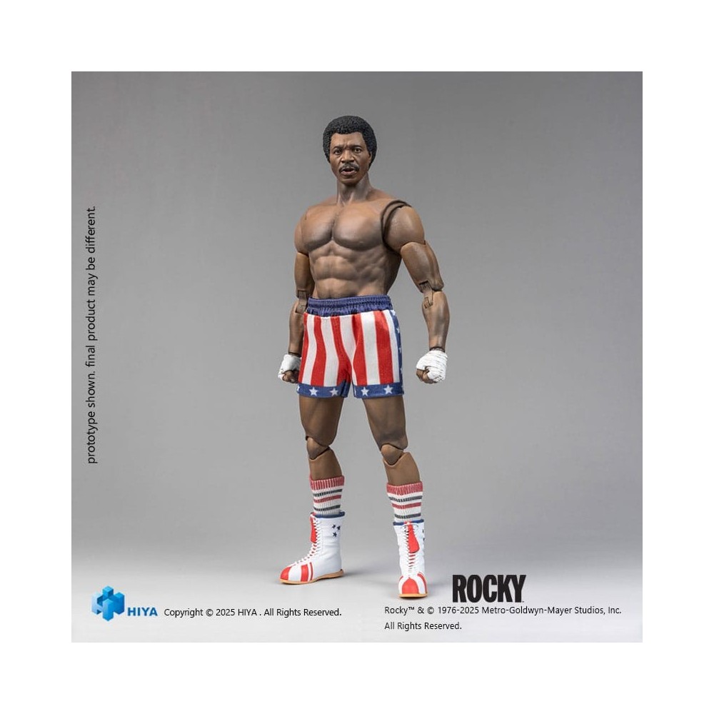 HIYA TOYS ROCKY EXQUISITE SUPER SERIES APOLLO CREED 1/12 SCALE PVC ACTION FIGURE