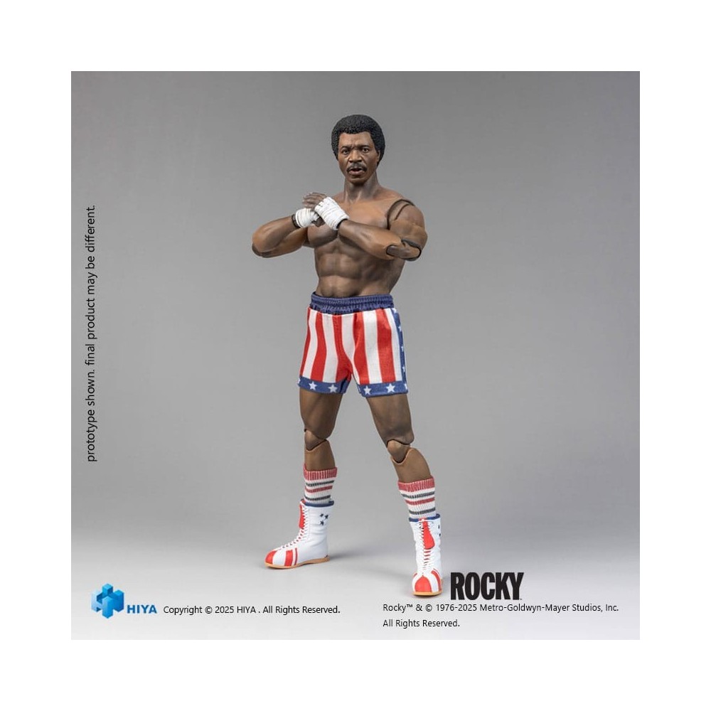 HIYA TOYS ROCKY EXQUISITE SUPER SERIES APOLLO CREED 1/12 SCALE PVC ACTION FIGURE
