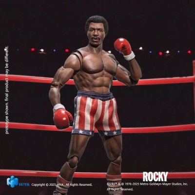 HIYA TOYS ROCKY EXQUISITE SUPER SERIES APOLLO CREED 1/12 SCALE PVC ACTION FIGURE
