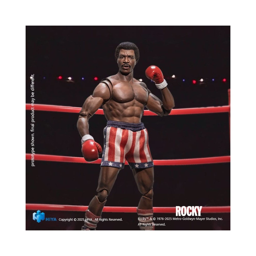 HIYA TOYS ROCKY EXQUISITE SUPER SERIES APOLLO CREED 1/12 SCALE PVC ACTION FIGURE