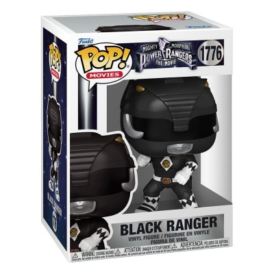 FUNKO POP! POWER RANGERS THE MOVIE 1995 BLACK RANGER BOBBLE HEAD FIGURE FUNKO