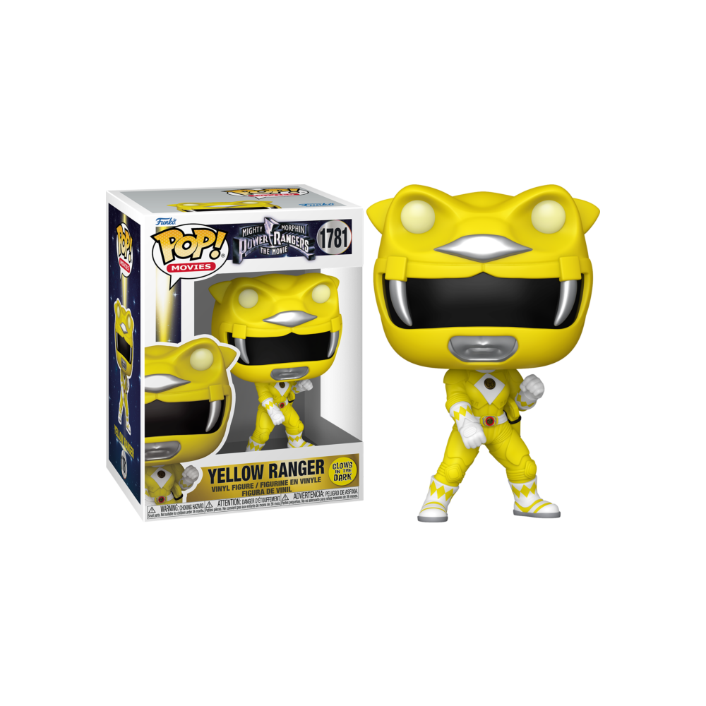FUNKO POP! POWER RANGERS THE MOVIE 1995 YELLOW RANGER GLOW IN THE DARK FIGURE FUNKO