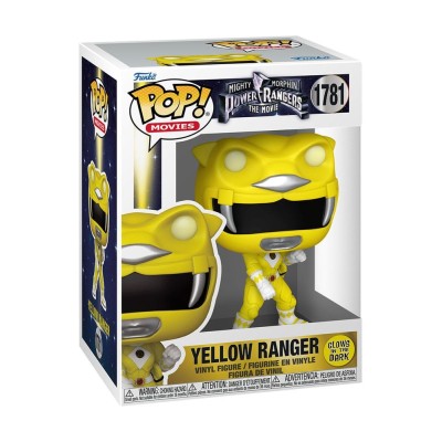 FUNKO POP! POWER RANGERS THE MOVIE 1995 YELLOW RANGER GLOW IN THE DARK FIGURE FUNKO