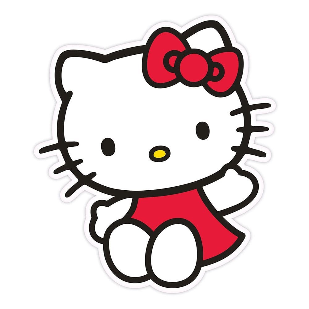 HERDING SANRIO HELLO KITTY RED DRESS PILLOW 36CM