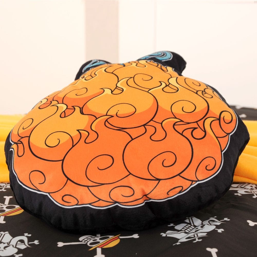 HERDING ONE PIECE MERA MERA NO MI FRUIT 3D PILLOW 45CM