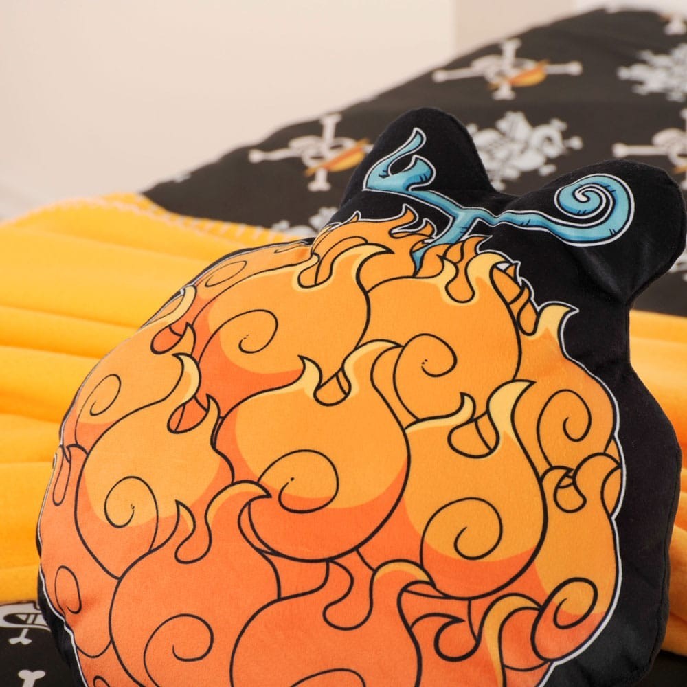 HERDING ONE PIECE MERA MERA NO MI FRUIT 3D PILLOW 45CM