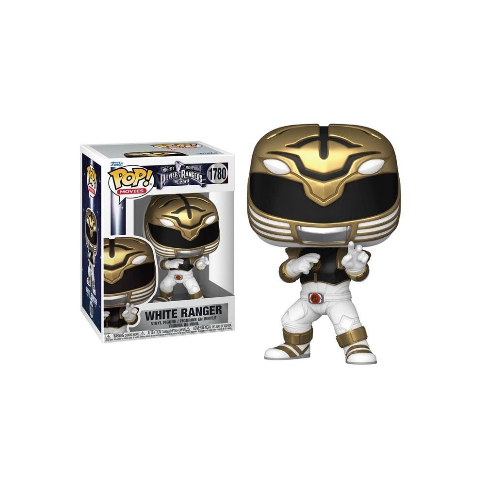 FUNKO POP! POWER RANGERS THE MOVIE 1995 WHITE RANGER BOBBLE HEAD FIGURE FUNKO