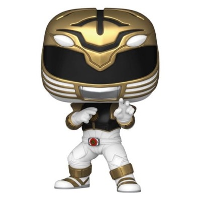 FUNKO POP! POWER RANGERS THE MOVIE 1995 WHITE RANGER BOBBLE HEAD FIGURE FUNKO