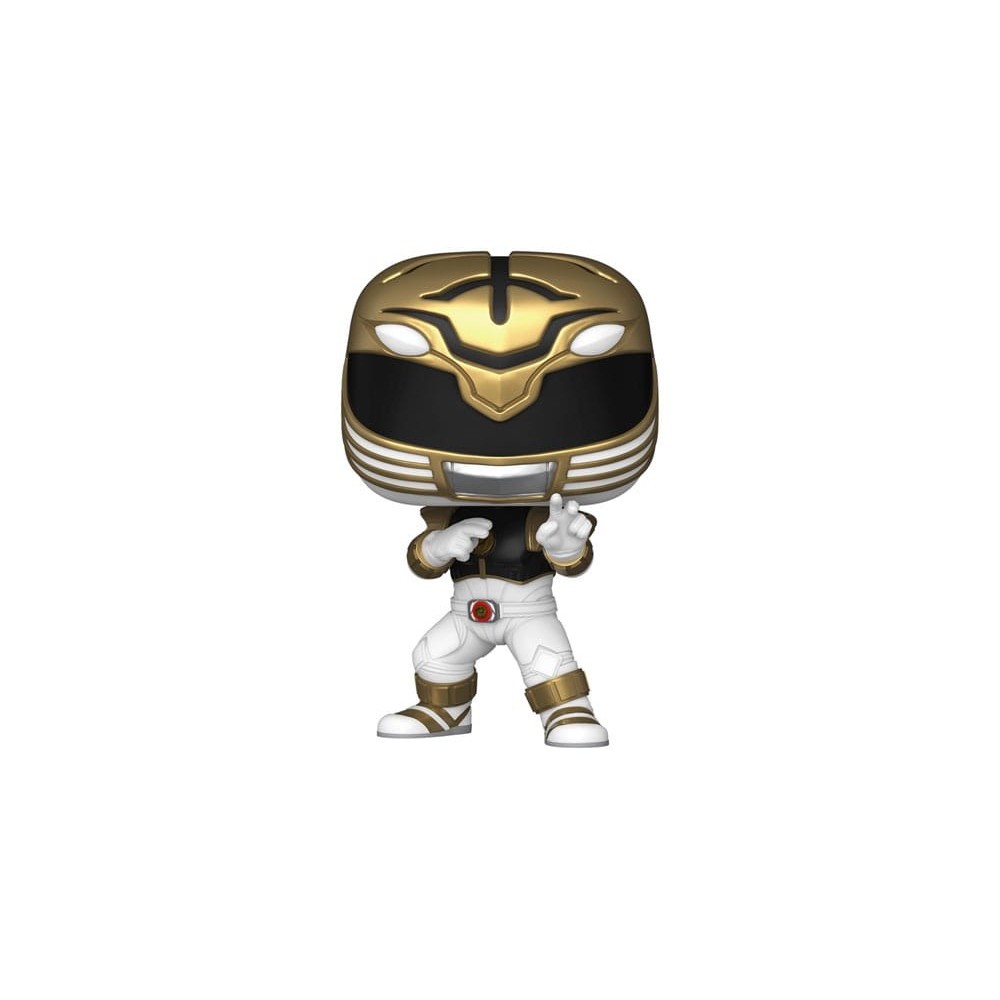 FUNKO POP! POWER RANGERS THE MOVIE 1995 WHITE RANGER BOBBLE HEAD FIGURE FUNKO