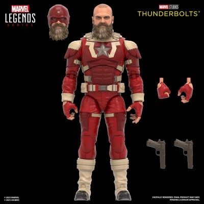 HASBRO MARVEL LEGENDS THUNDERBOLTS YELENA BELOVA & RED GUARDIAN PVC ACTION FIGURES