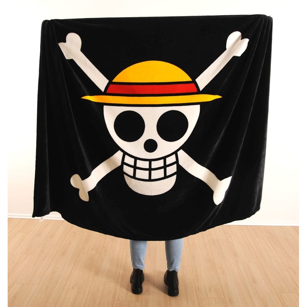 ONE PIECE JOLLY ROGER COPERTA IN PILE 150X200CM HERDING
