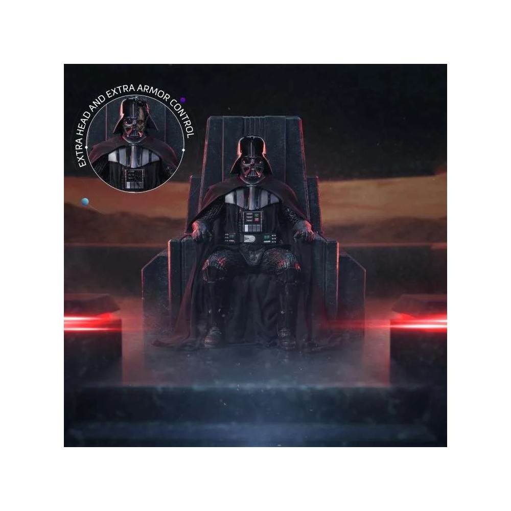 IRON STUDIOS STAR WARS OBI-WAN DARTH VADER ON THRONE ART SCALE DELUXE 1/10 STATUE RESIN FIGURE