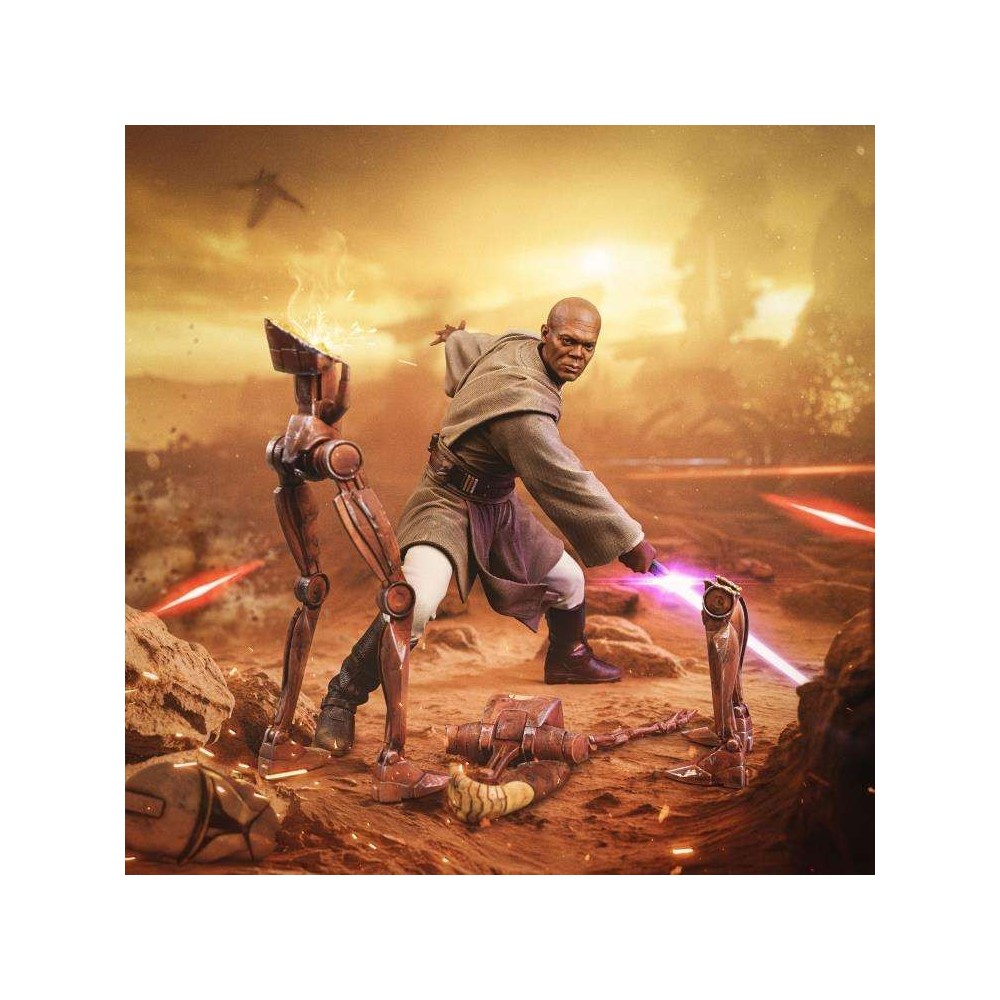 STAR WARS MACE WINDU ART SCALE 1/10 STATUA FIGURE IRON STUDIOS