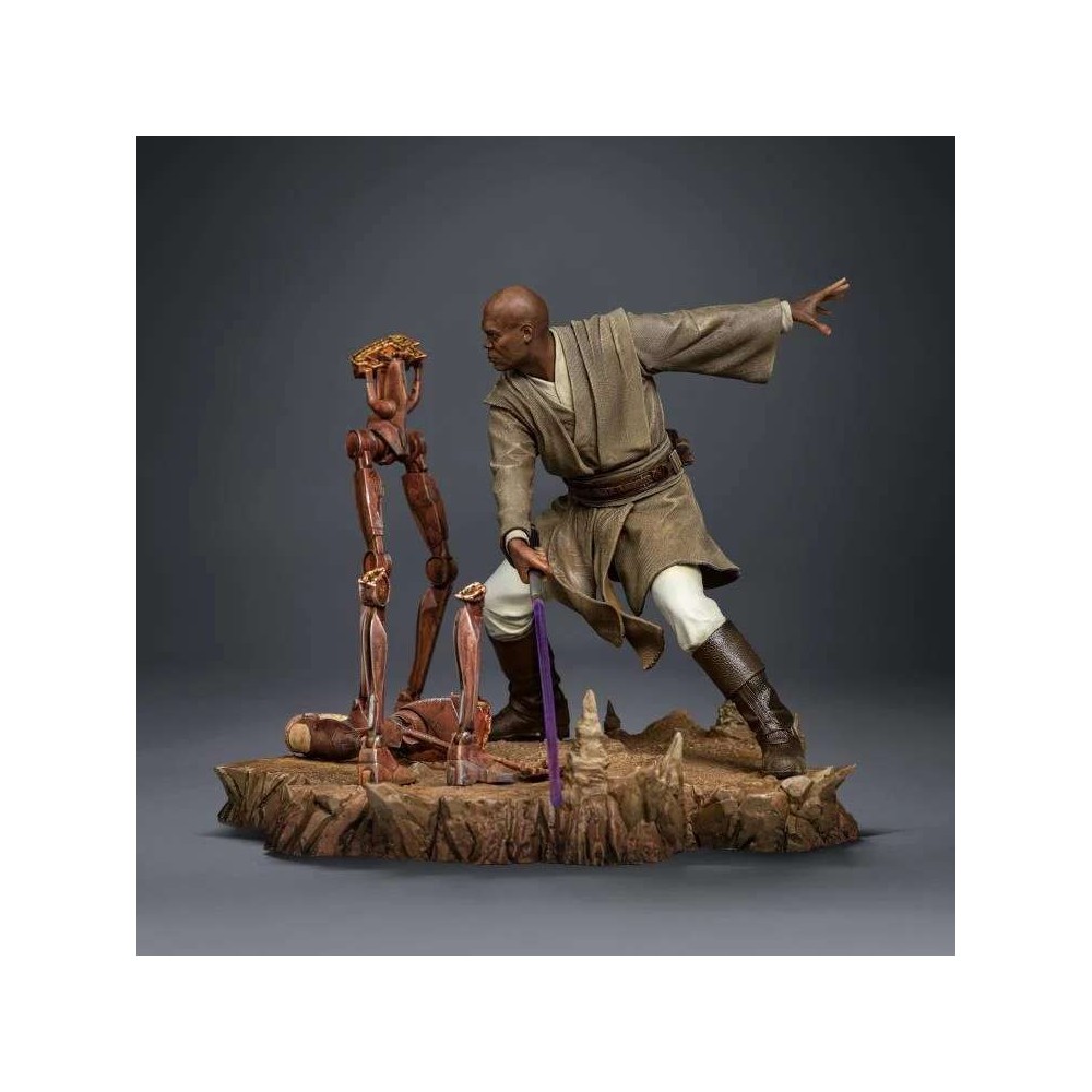STAR WARS MACE WINDU ART SCALE 1/10 STATUA FIGURE IRON STUDIOS