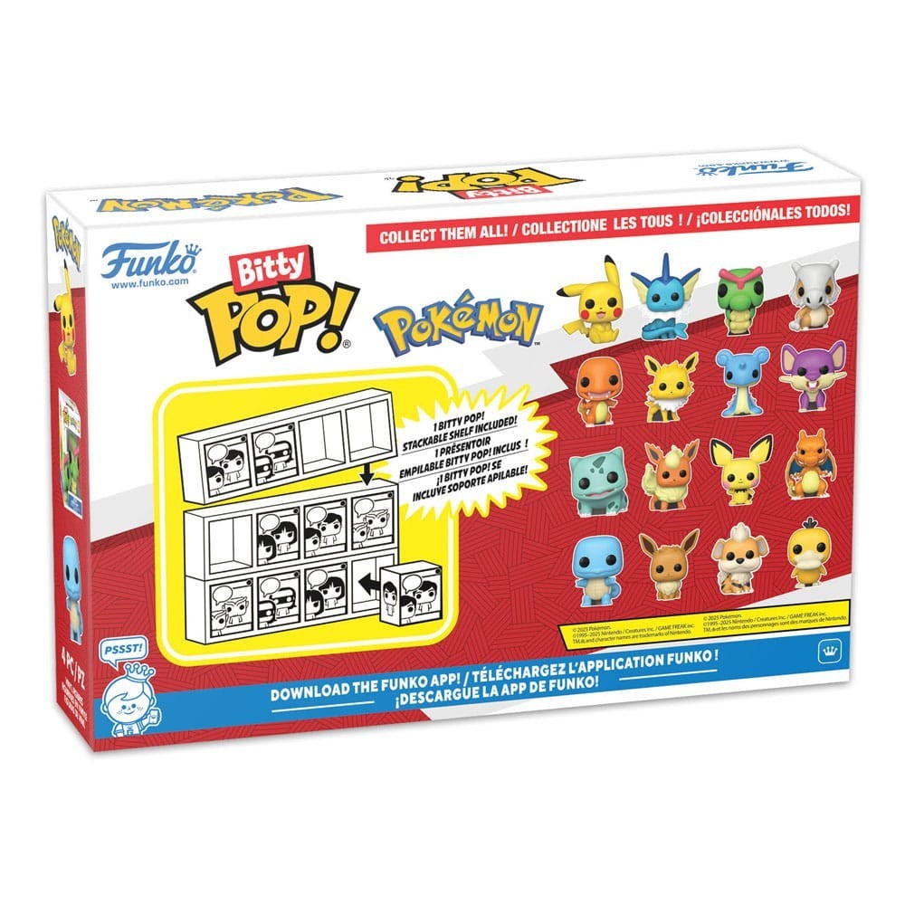 FUNKO BITTY POP! POKEMON 4-PACK SERIES 2 VINYL MINI FIGURE FUNKO
