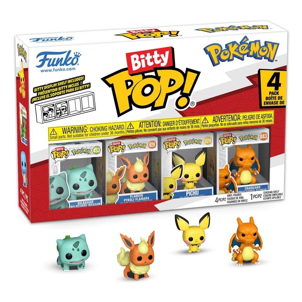 FUNKO FUNKO BITTY POP! POKEMON 4-PACK SERIES 3 MINI FIGURES