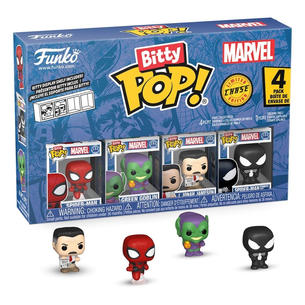 FUNKO BITTY POP! SPIDER-MAN 4-PACK SERIES 1 VINYL MINI FIGURE FUNKO