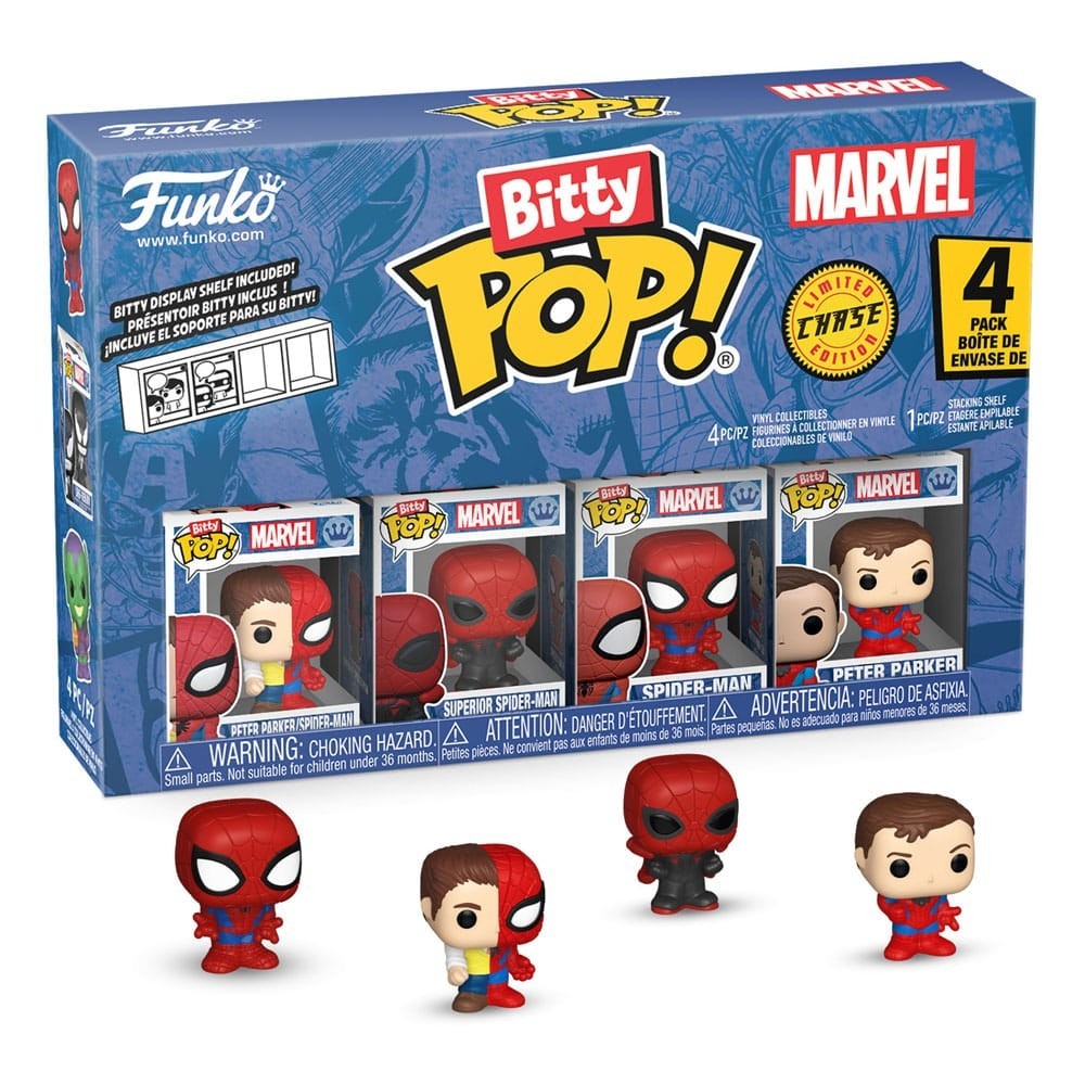 FUNKO FUNKO BITTY POP! SPIDER-MAN 4-PACK SERIES 4 MINI FIGURES
