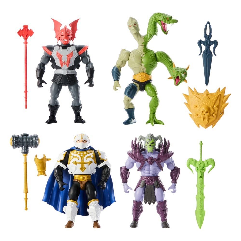 MASTERS OF THE UNIVERSE ORIGINS 4-PACK ACTION FIGURE MATTEL