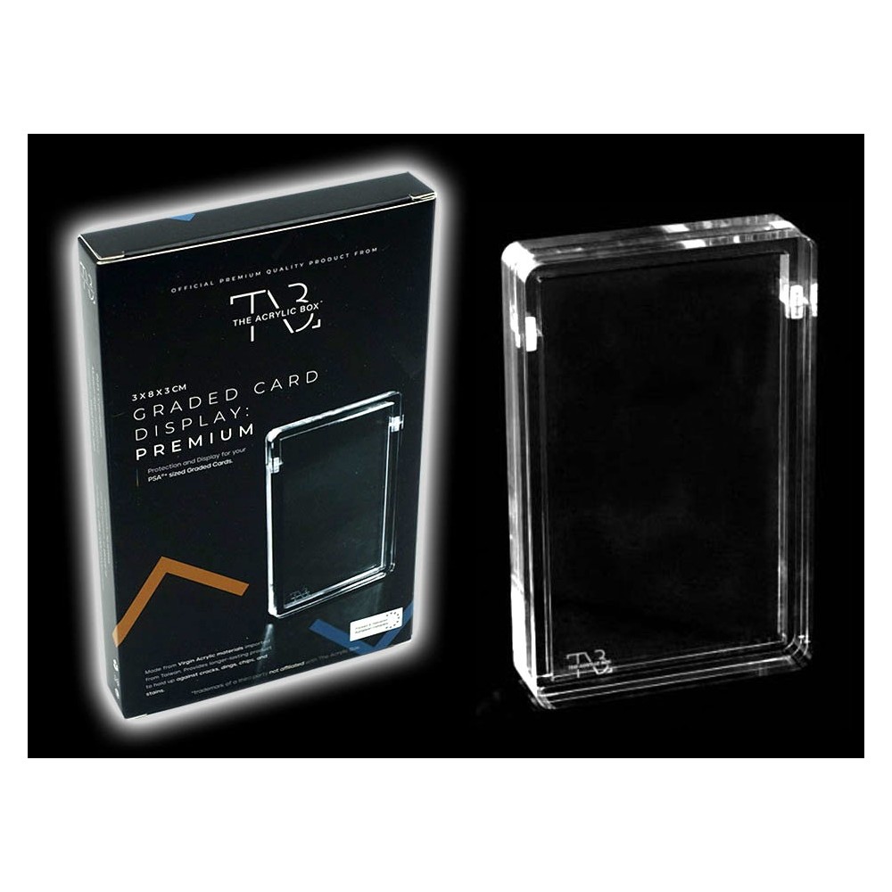THE ACRYLIC BOX THE ACRYLIC BOX GRADED CARD DISPLAY PREMIUM