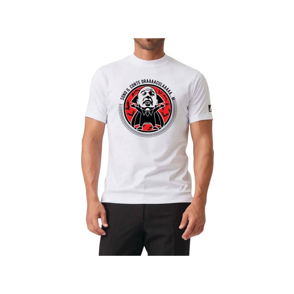 SONO IL CONTE DRACULA T-SHIRT BIANCA TAGLIA L MYAGG