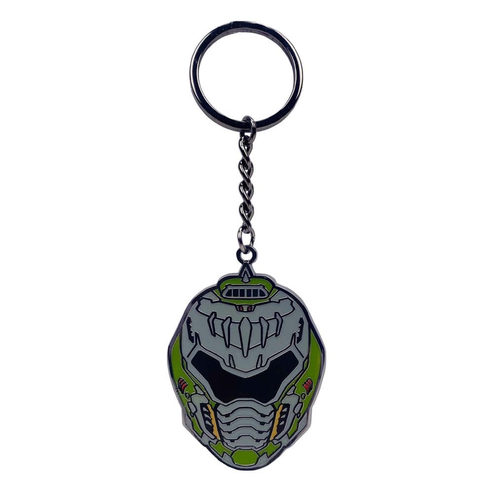 DEVPLUS DOOM THE DARK AGES HELMET METAL KEYCHAIN
