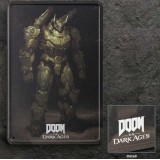 DOOM THE DARK AGES ATLAN TARGA METALLO 30X20CM DEVPLUS
