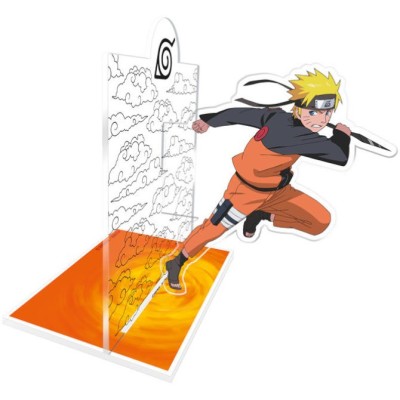 NARUTO SHIPPUDEN UZUMAKI NARUTO FERMALIBRI 2D IN ACRILICO ABYSTYLE