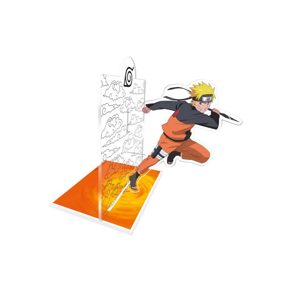 NARUTO SHIPPUDEN UZUMAKI NARUTO FERMALIBRI 2D IN ACRILICO ABYSTYLE