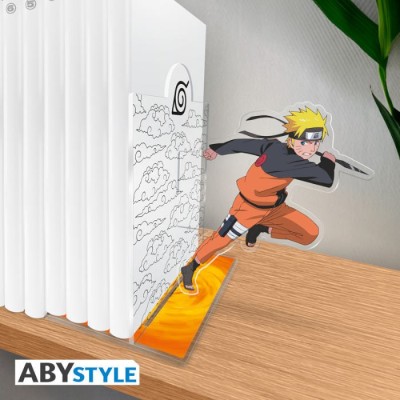 NARUTO SHIPPUDEN UZUMAKI NARUTO FERMALIBRI 2D IN ACRILICO ABYSTYLE