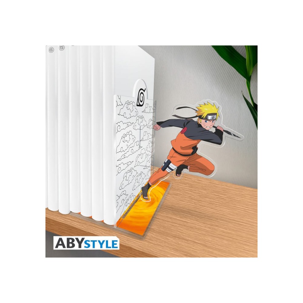 NARUTO SHIPPUDEN UZUMAKI NARUTO FERMALIBRI 2D IN ACRILICO ABYSTYLE