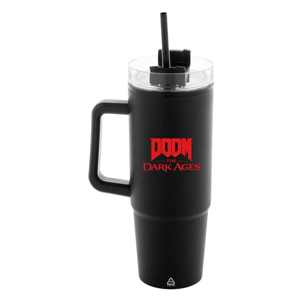 DEVPLUS DOOM THE DARK AGES INSULATED MUG WITH STRAW 300ML