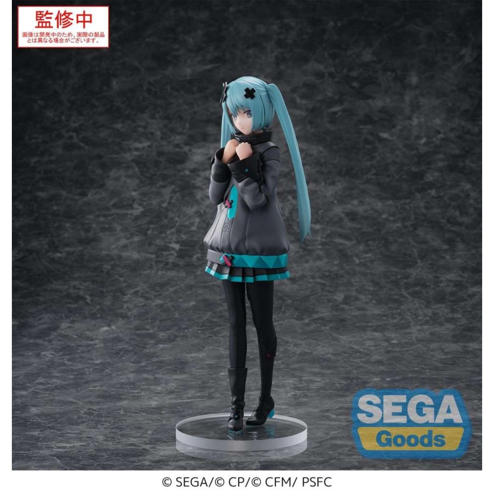 SEGA GOODS HATSUNE MIKU SHUTTERED SEKAI LUMINASTA SERIES PVC FIGURE STATUE