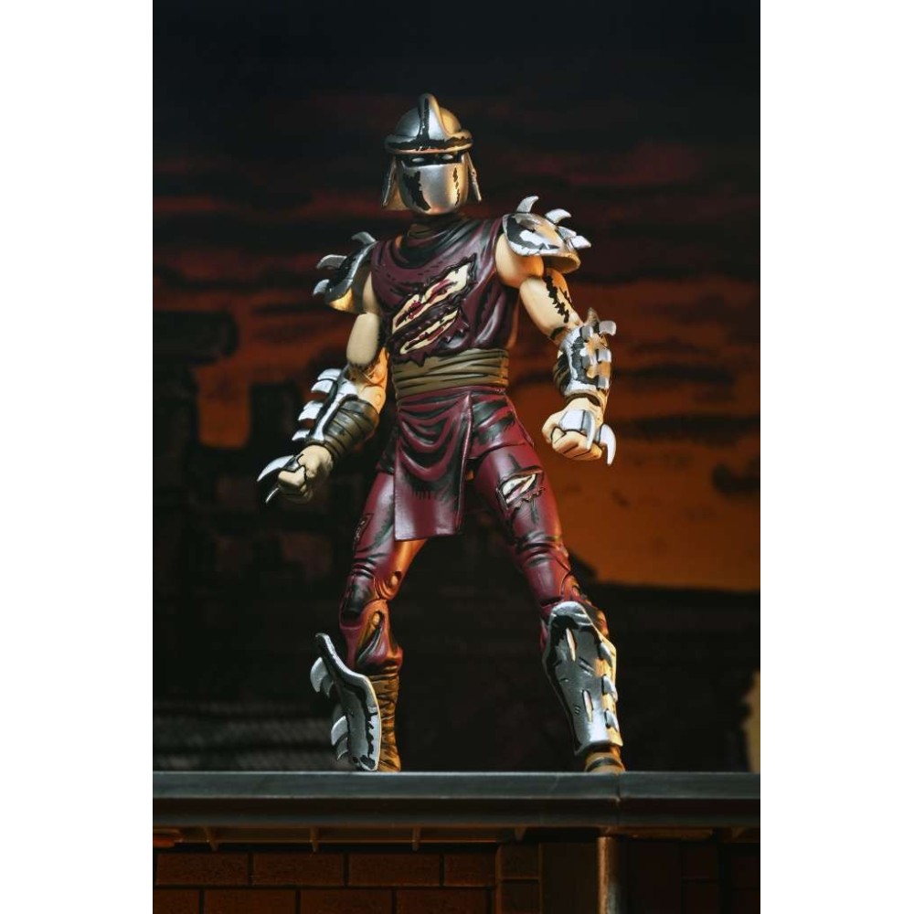 TEENAGE MUTANT NINJA TURTLES MIRAGE COMICS BATTLE DAMAGED SHREDDER ACTION FIGURE NECA