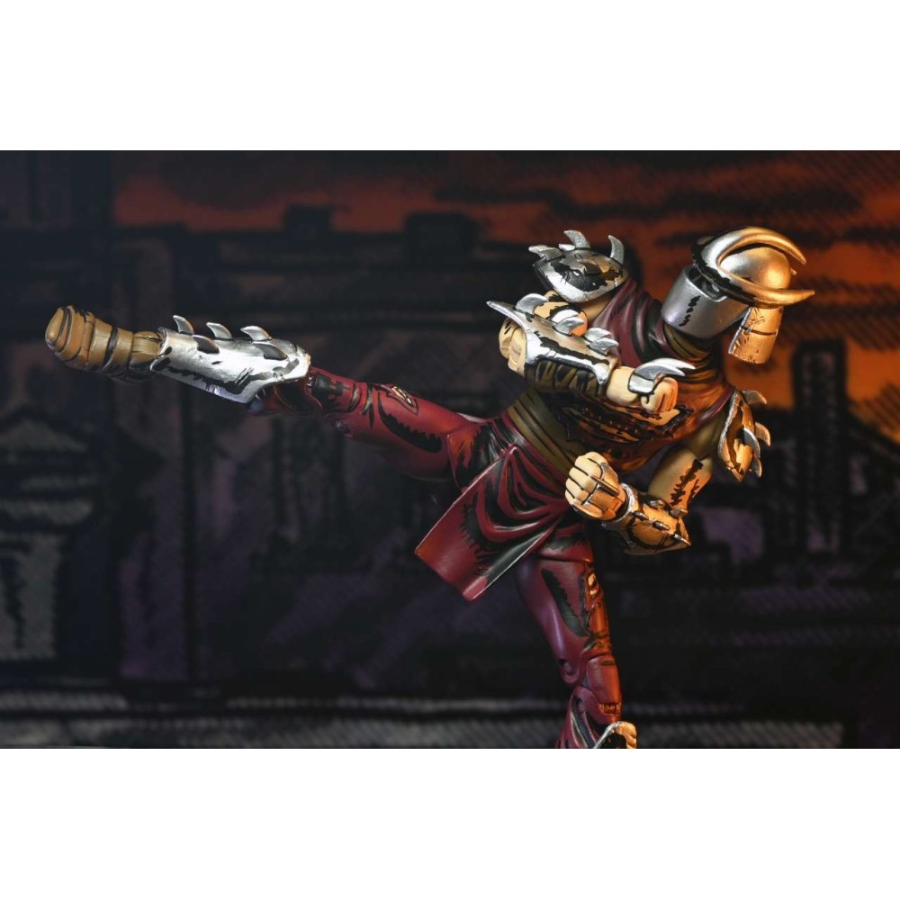 TEENAGE MUTANT NINJA TURTLES MIRAGE COMICS BATTLE DAMAGED SHREDDER ACTION FIGURE NECA