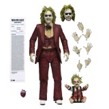 NECA BEETLEJUICE BEETLEJUICE ULTIMATE RED TUXEDO BETTLEJUICE PVC ACTION FIGURE