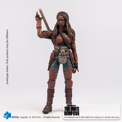 THE WALKING DEAD THE ONE WHO LIVE EXQUISITE MICHONNE ACTION FIGURE HIYA TOYS